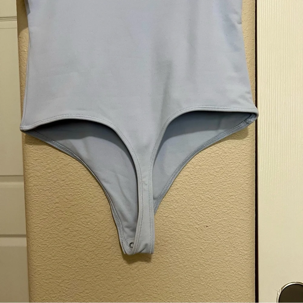 A&F Light Blue Square Neck Bodysuit - Picture 5 of 10